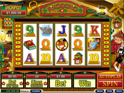Pinocchio Video Slot